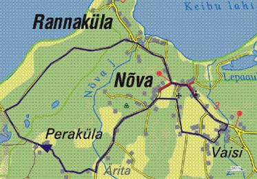 Peraküla Nõva etapi kaart